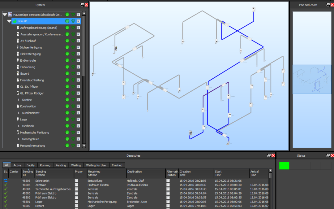 Computerised Pneumatic Tube Systems