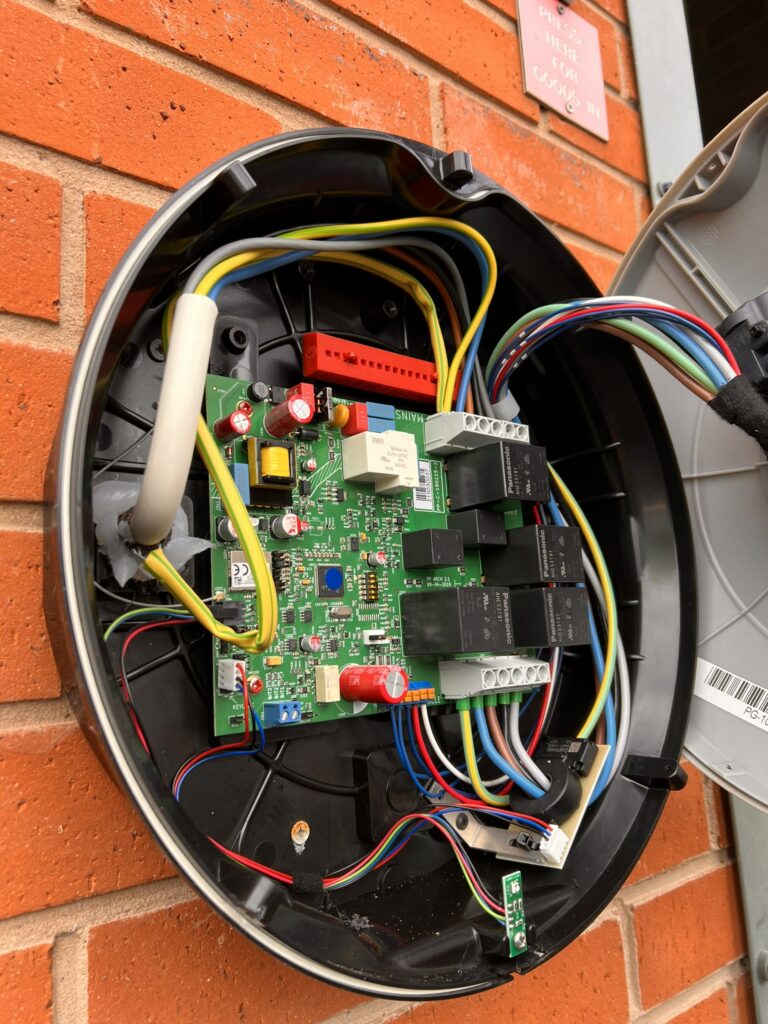 Aerocom UK MAUS Commercial EV charger fire protection installation