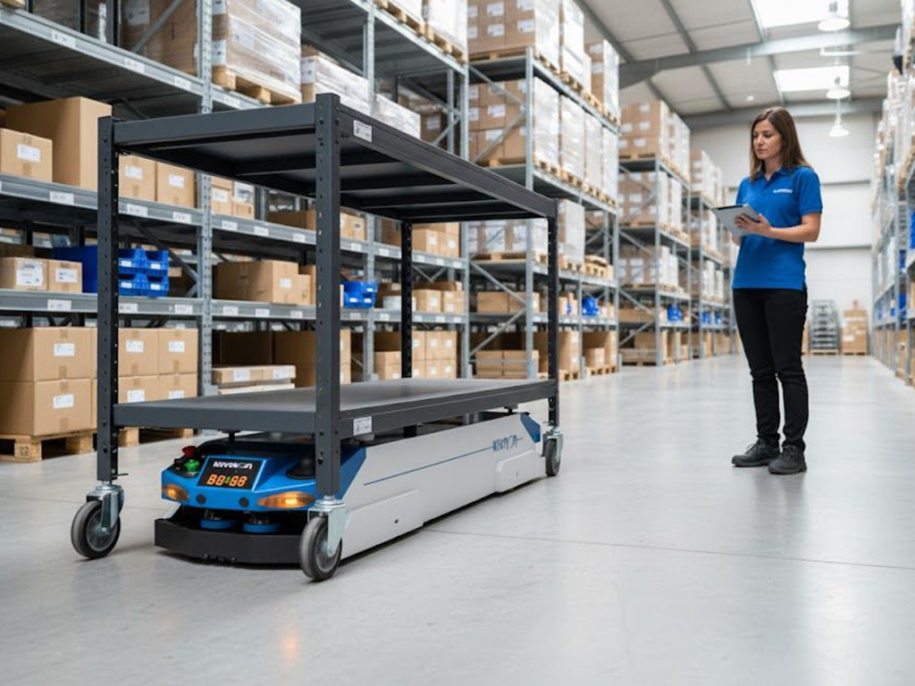 Kivnon AGV in warehouse